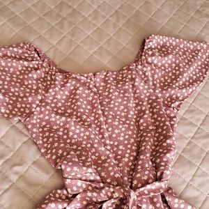 Floral mid calf one piece